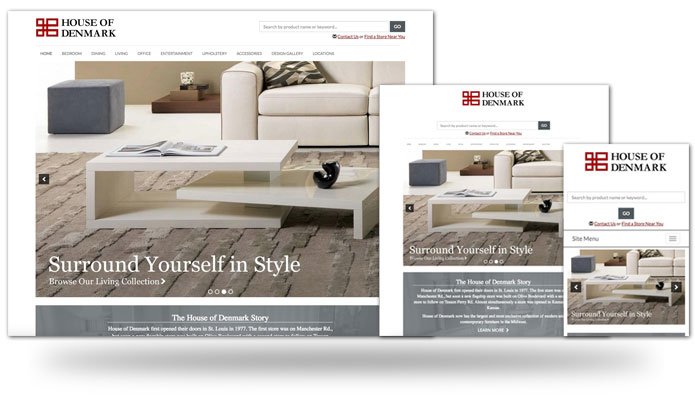 House of Denmark Responsive Sites